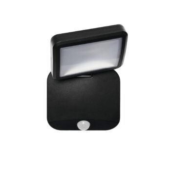 OSRAM LED reflektor vonkajší DOUBLE 1-pl. čierny senzor batéria