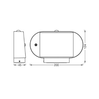 OSRAM LED senzorové nástenné svetlo ENDURA STYLE SOLAR OVAL 20 cm 830