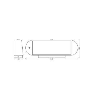 OSRAM LED senzorové nástenné svetlo ENDURA STYLE SOLAR OVAL 34 cm 840