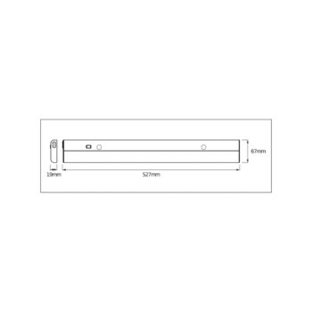 OSRAM LED senzorové podstavné svietidlo LINEAR FLAT, 4 000 K strieborné