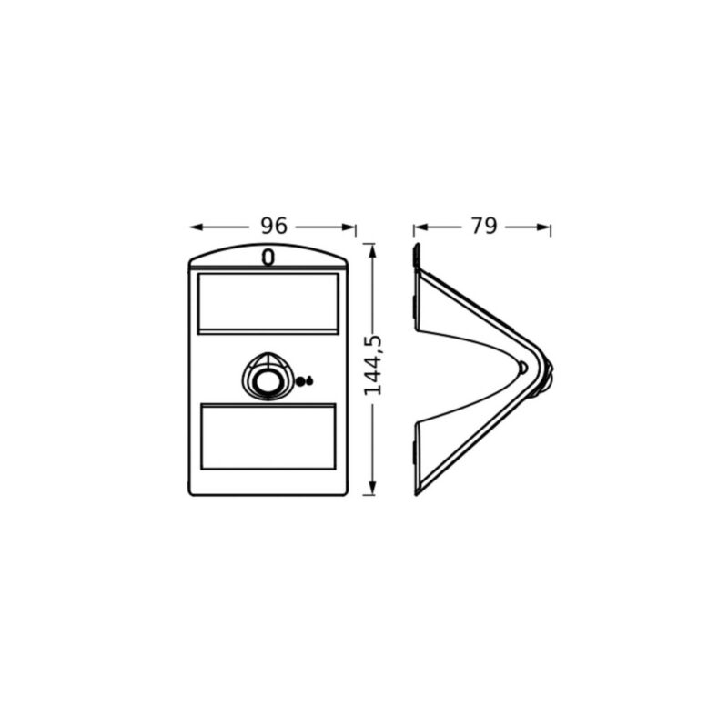 OSRAM LED solárne nástenné svetlo ENDURA FLOOD BUTTERFLY 1,5 W senzor OSRAM LED solárne nástenné svetlo ENDURA FLOOD BUTTERFLY 1,5 W senzor