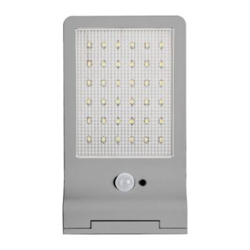 OSRAM LED solárne vonkajšie nástenné svietidlo DOORLED, strieborné senzor IP44