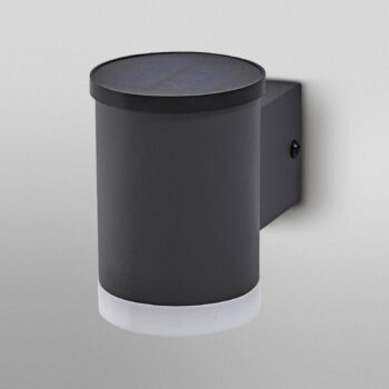 OSRAM LED solárne vonkajšie nástenné svietidlo ENDURA STYLE OXFORD, grafit