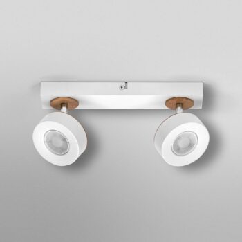 OSRAM LED stropné bodové svetlá PLUTO, biely, 2 bodové svetlá, kov, 3 000 K