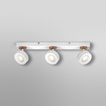 OSRAM LED stropné bodové svetlá PLUTO, biely, 3 bodové svetlá, kov, 3 000 K
