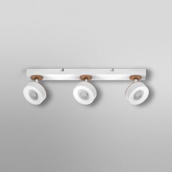 OSRAM LED stropné bodové svetlá PLUTO, biely, 3 bodové svetlá, kov, 3 000 K