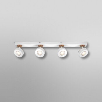 OSRAM LED stropné bodové svetlá PLUTO, biely, 4 bodové svetlá, kov, 3 000 K