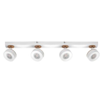 OSRAM LED stropné bodové svetlá PLUTO, biely, 4 bodové svetlá, kov, 3 000 K