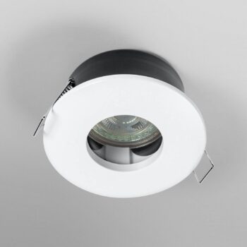 OSRAM LED stropný bodový svietidlo RECESS, biele Ø 9 cm IP65 GU10-LED