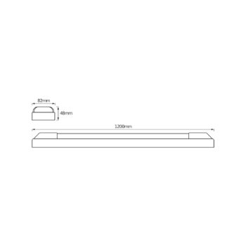 OSRAM LED svetelná lišta POWER BATTEN, 3 000 K, 120 cm, 2-pl.