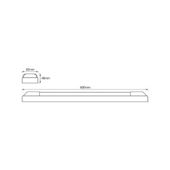 OSRAM LED svetelná lišta POWER BATTEN, 3 000 K, 60 cm, 2-pl.