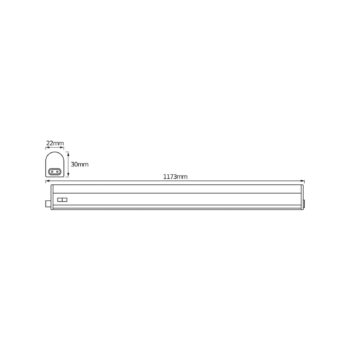OSRAM LED svetelná lišta SWITCH BATTEN, 117 cm, 4 000 K, biela