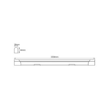 OSRAM LED svetelná lišta VALUE BATTEN, 153 cm, kov, 4 000 K