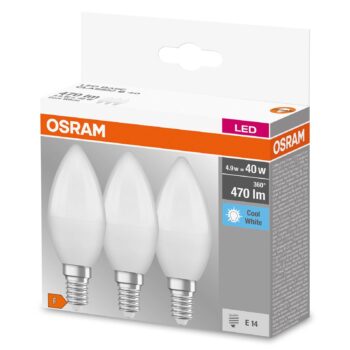 OSRAM LED sviečka E14 4,9W Base CL B40 840 matná 3