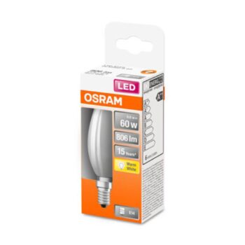 OSRAM LED sviečka E14 Classic B 5,5W 2 700K matná