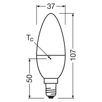 OSRAM LED sviečka Relax/Active/Sleep E14 4,9W matná 827/840