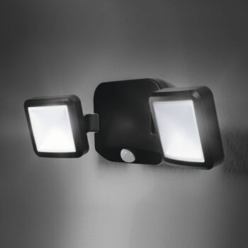 OSRAM LED vonkajší reflektor DOUBLE, čierny, 2-pl., batéria
