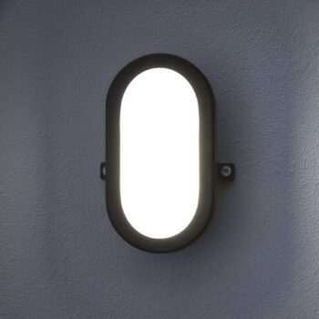 OSRAM LED vonkajšie nástenné svietidlo BULKHEAD, čierna 11 W plast IP54