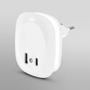 OSRAM LED zásuvkové nocne svetlo LUNETTA EDGE, biele, senzor