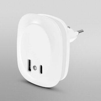 OSRAM LED zásuvkové nocne svetlo LUNETTA EDGE, biele, senzor