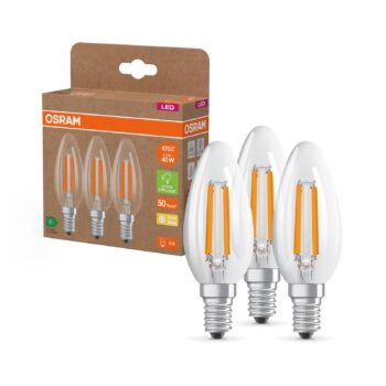 OSRAM LED žiarovka E14 2,2W 827 EEK A 3-pack