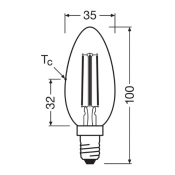 OSRAM LED žiarovka E14 2,2W 827 EEK A 3-pack