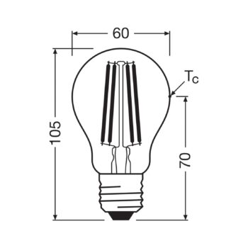 OSRAM LED žiarovka E27 2,2W vlákno 4000K 470lm 2-pack