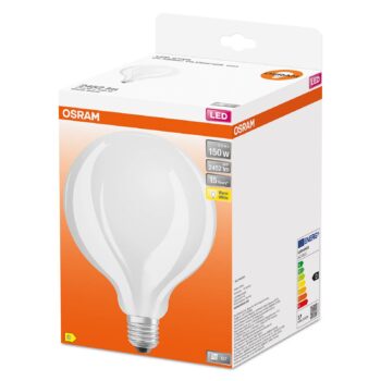 OSRAM LED žiarovka globe E27 G125 17W 2 700 K opál