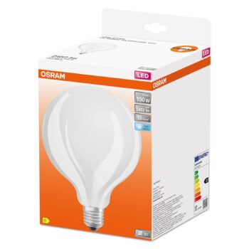 OSRAM LED žiarovka globe E27 G125 17W 4 000 K opál