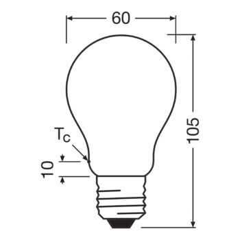OSRAM LED žiarovka matná E27 3,8W 827 EEK A 3-pack