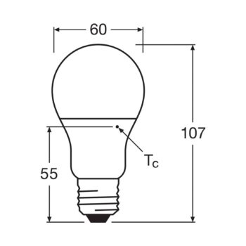 OSRAM LED žiarovka opál E27 8,5W 827 3-pack