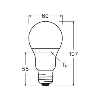 OSRAM LED žiarovka opál E27 8W 827 6-pack