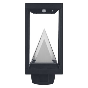 OSRAM SMART+ LED solárne vonkajšie nástenné svietidlo ALPS, čierne senzor