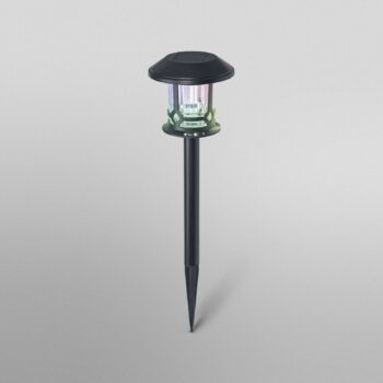 OSRAM SMART+ Solárne LED svietidlo na zem, čierne RGB CCT IP44