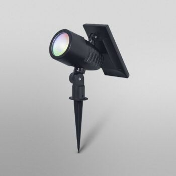 OSRAM SMART+ Solárny LED bodové svetlá, čierny, zemný kolík, RGB CCT IP44