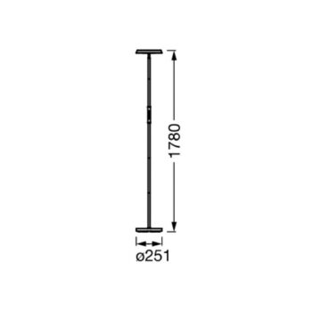 OSRAM SMART+ WiFi LED stojacia lampa, čierna, hore/dole, RGB CCT