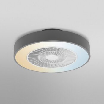 OSRAM SMART+ WiFi LED stropný ventilátor CYLINDER, sivý, tichý