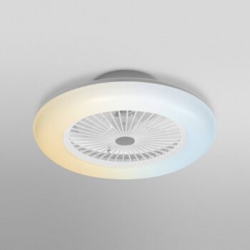 OSRAM SMART+ WiFi LED stropný ventilátor ROUND biely tichý 55 cm