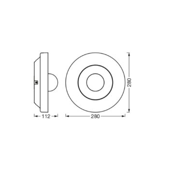 OSRAM SMART+ Wifi LED vonkajšia kamera CIRCLE, grafitový senzor IP44