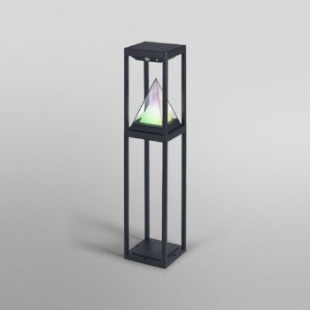 OSRAM SMART+ chodníkové LED svetlo solárne ALPS, čierne senzor IP44
