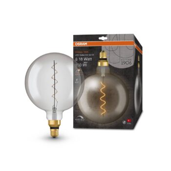 OSRAM Vintage 1906 globe G200 E27 4,8 W smoke dim
