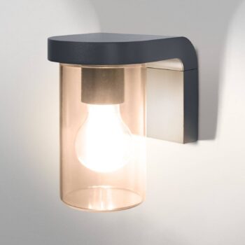 OSRAM Vonkajšie nástenné svietidlo ENDURA CLASSIC CASCADE, sklo jantárové IP44