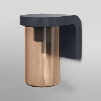 OSRAM Vonkajšie nástenné svietidlo ENDURA CLASSIC CASCADE, sklo jantárové IP44