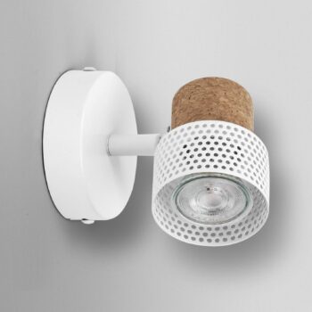 OSRAM nástenný reflektor CORK, biely, 1 bodové svetlá, GU10-LED, 927,