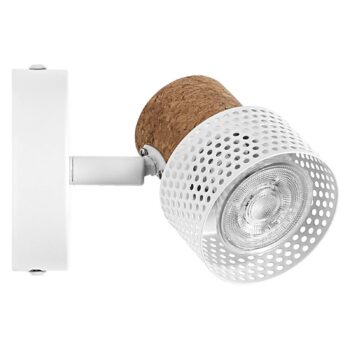 OSRAM nástenný reflektor CORK, biely, 1 bodové svetlá, GU10-LED, 927,