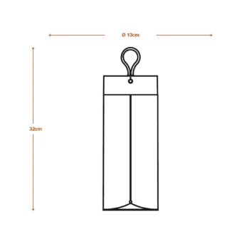 OSRAM stolová LED lampa na batérie DECOR FILAMENT, tmavošedá 32 cm