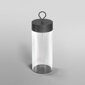 OSRAM stolová LED lampa na batérie DECOR FILAMENT, tmavošedá 32 cm