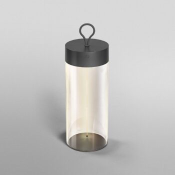 OSRAM stolová LED lampa na batérie DECOR FILAMENT, tmavošedá 32 cm