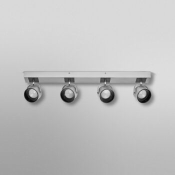 OSRAM stropné LED svetlo Jupiter, 4-pl. strieborné, kovové