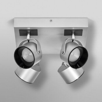 OSRAM stropné LED svetlo Jupiter PLATE, 4-pl., strieborný kov